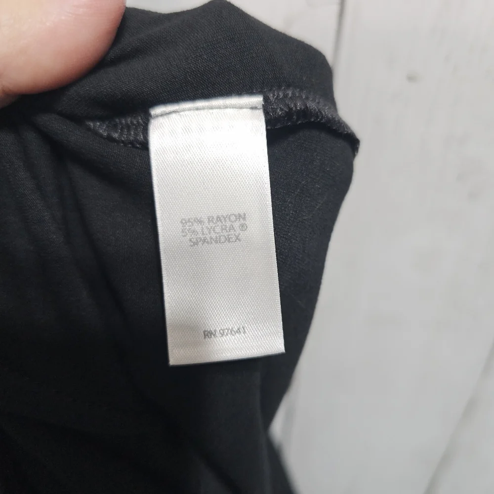 J. Jill Wearever Collection Black Tie Waist Pull-on Wide Leg Pants Size Medium. - Picture 7 of 7